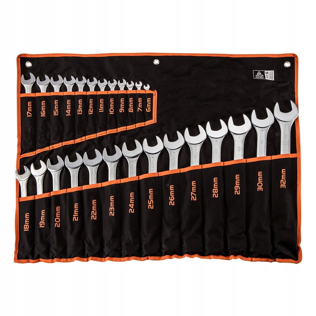 Očkoploché Kľúče 6-32 MM, Sada 26 Ks