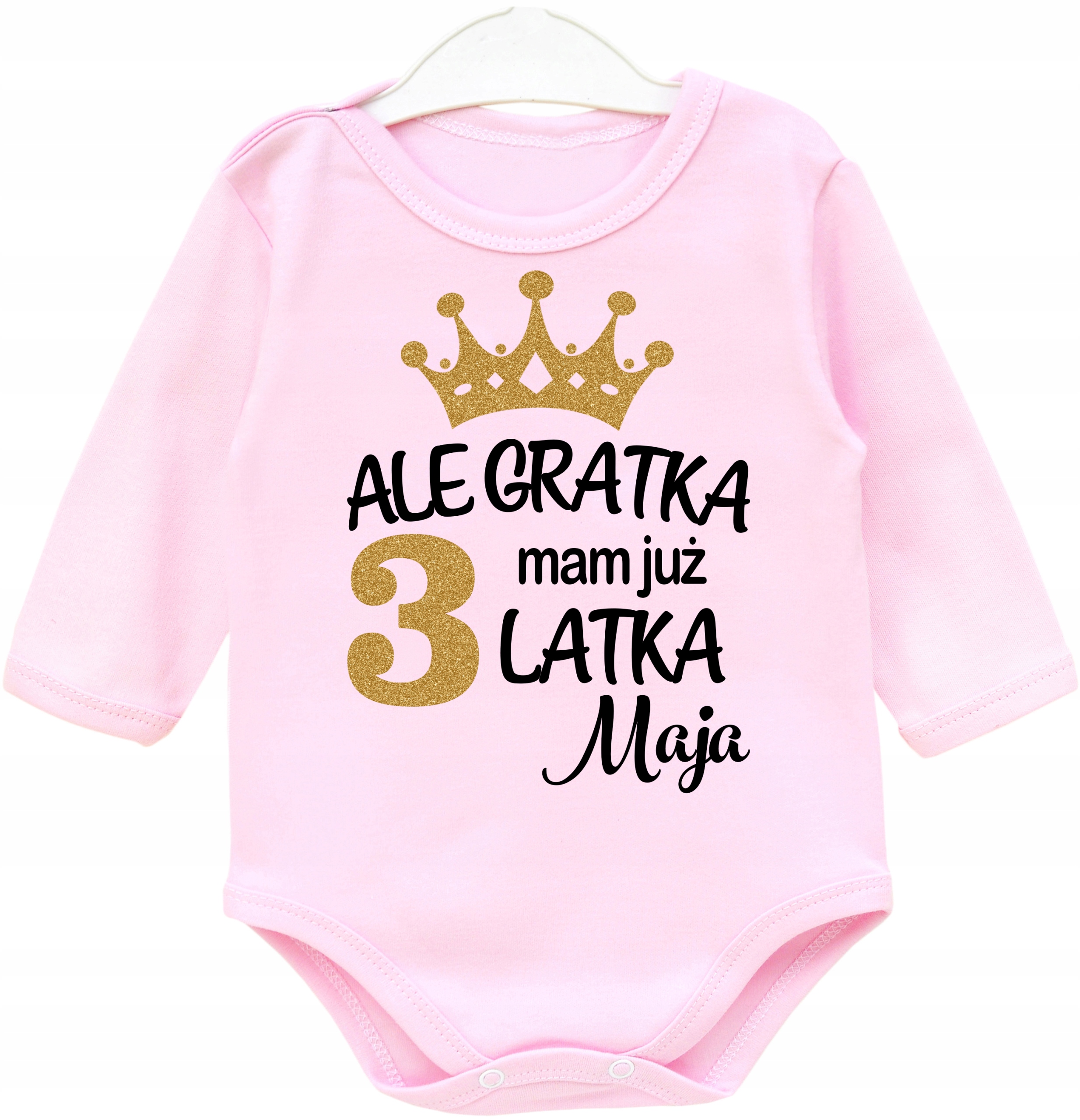 

Body dł rękaw Ale gratka mam 3 latka Imię r. 98