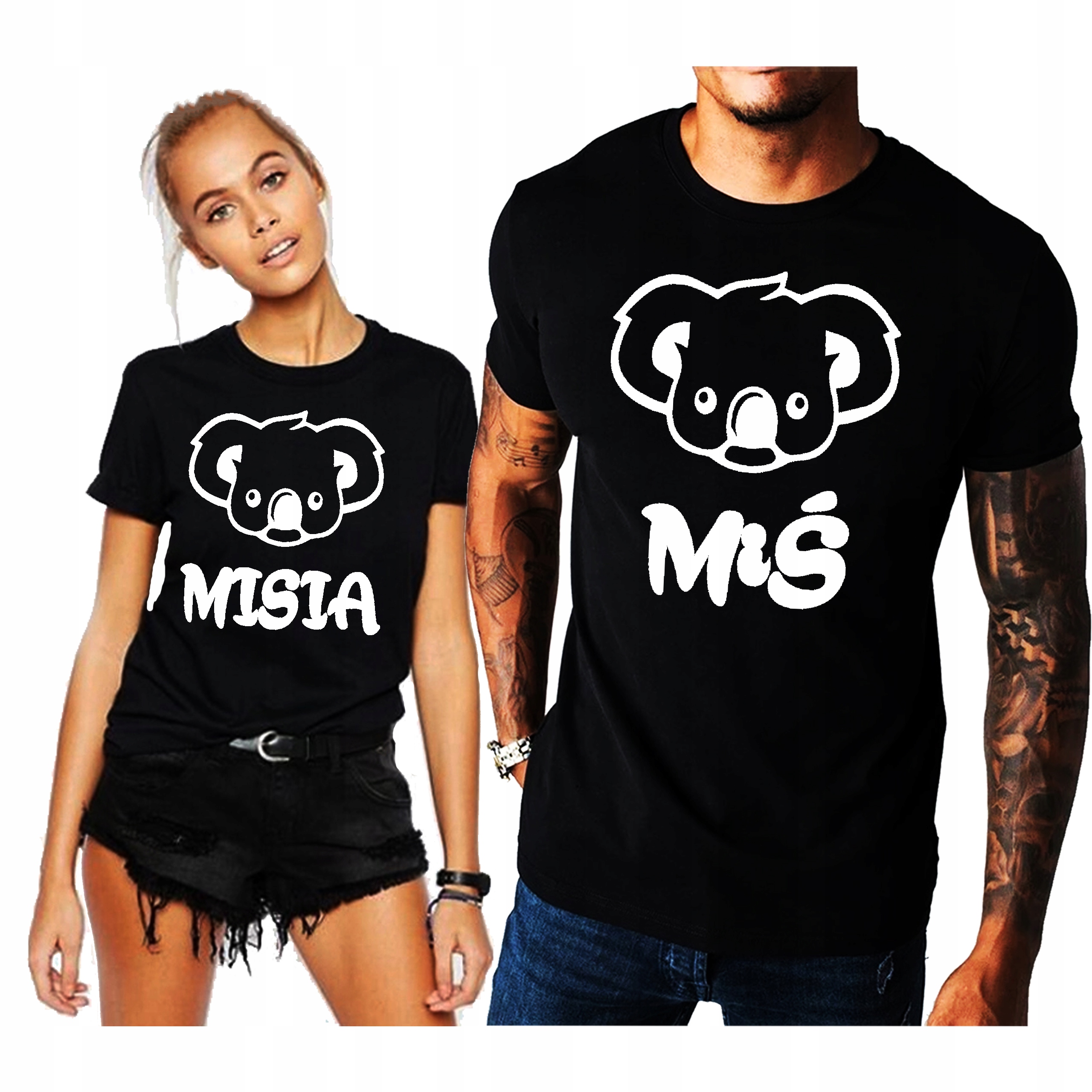 

Koszulki T-shirt dla Par Miś/misia M