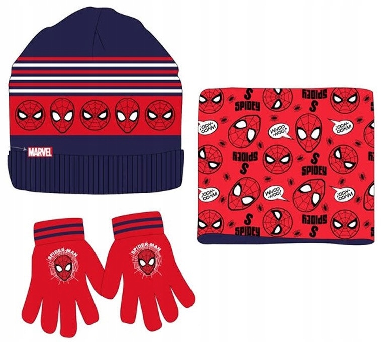 

Spiderman Czapka Rękawiczki Szalik Komin Dziecka