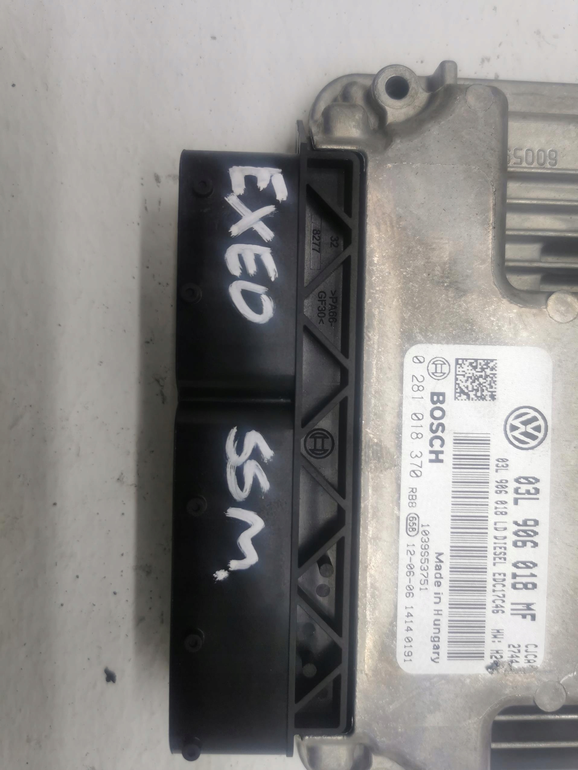 control unit of the engine SEAT EXEO 2.0 TDI 03L906018MF
