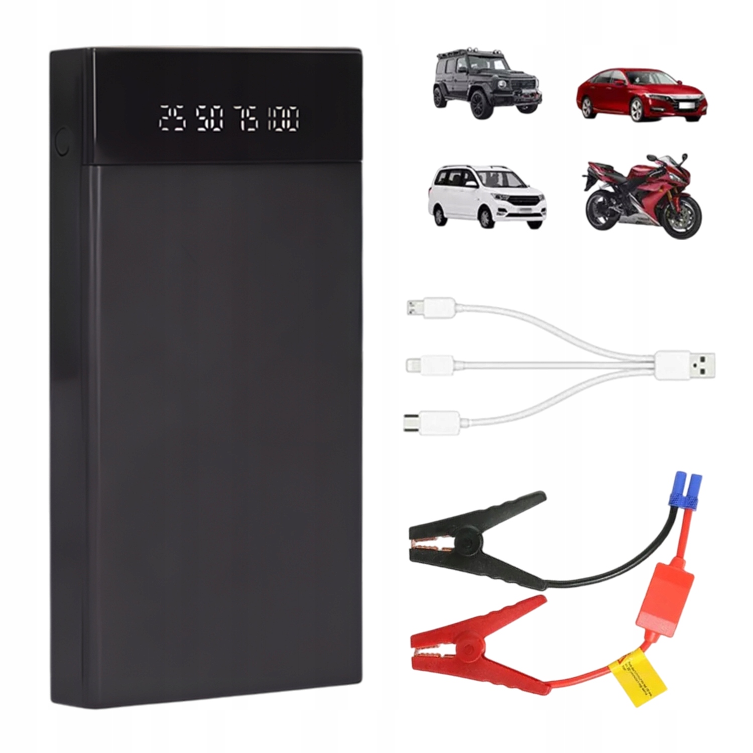 Startér Do Auta 12V Power Bank Nouzový