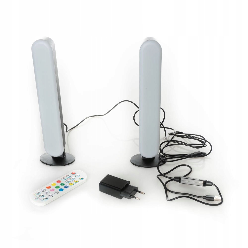 Zestaw 2 lamp LIGHT BAR RGB idealny prezent na Dzień Dziecka 24H Długość/wysokość 25 cm