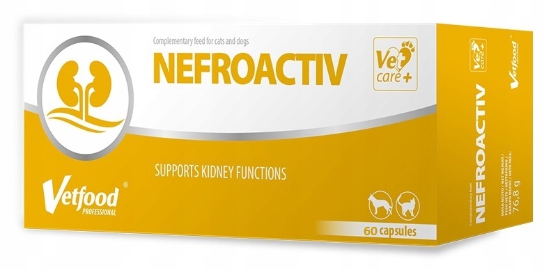 

NefroActiv 60 kapsułek wspomaga nerki Pies Kot