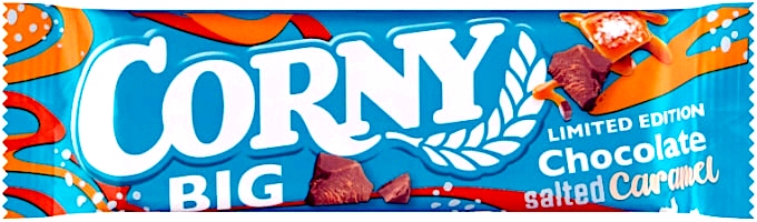 Levně Corny Big cereální Tyčinka se slaným karamelem 40g 24 ks