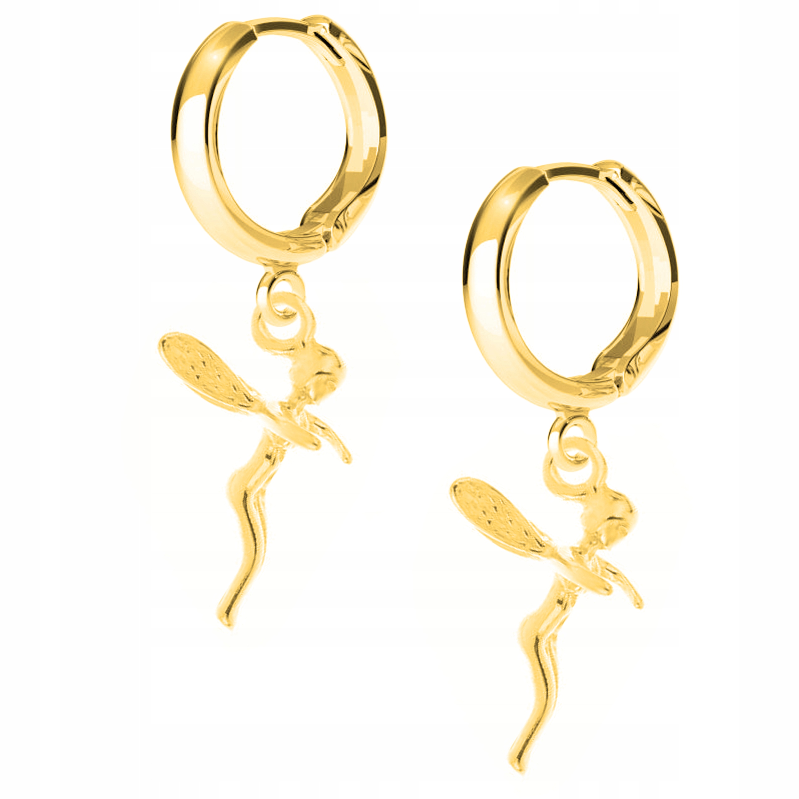 Náušnice zlaté Lesní Víla Čarodějnice 925