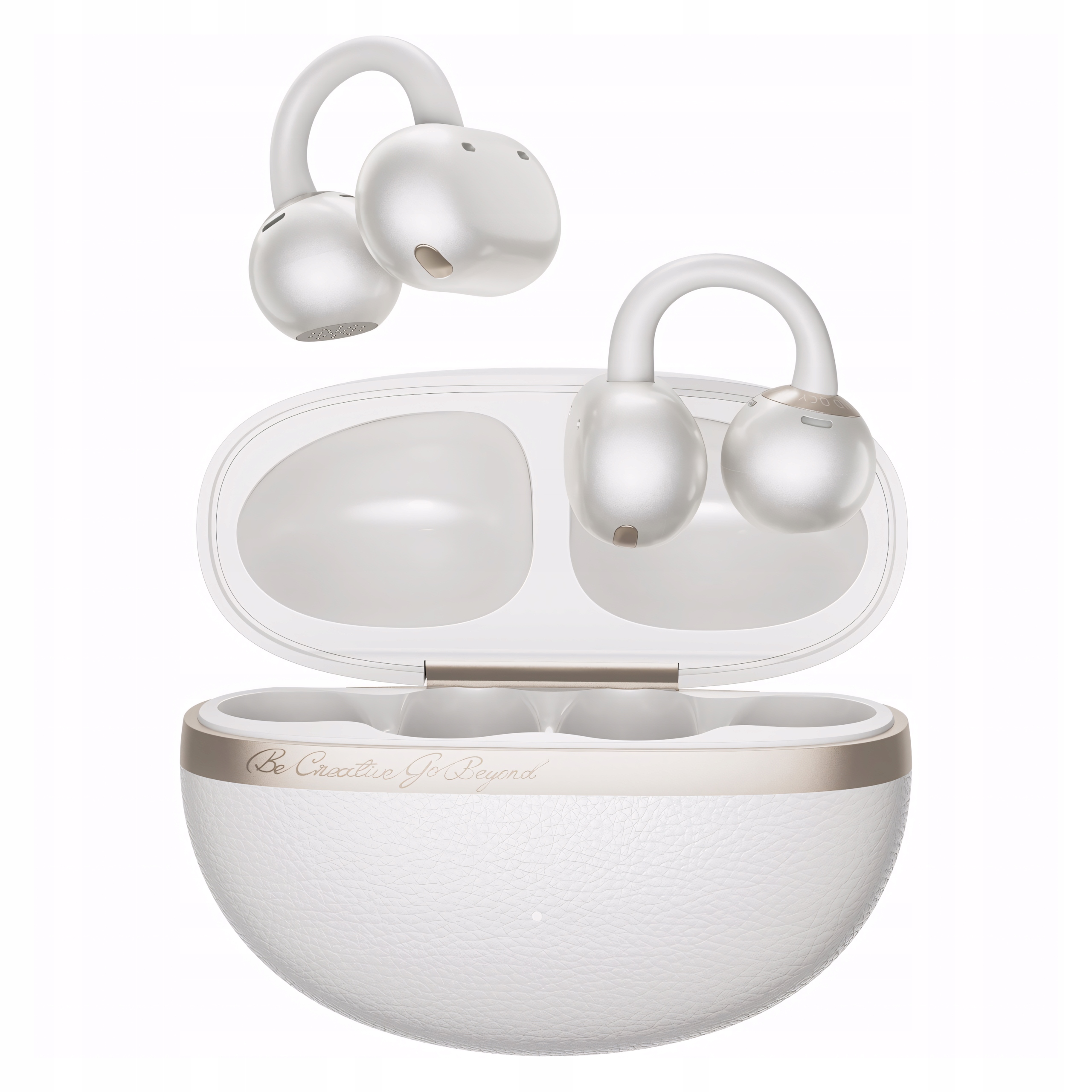 Qcy Crossky C50 Bezdrátová sluchátka Klips Sportovní Bluetooth 6.0 Bílá