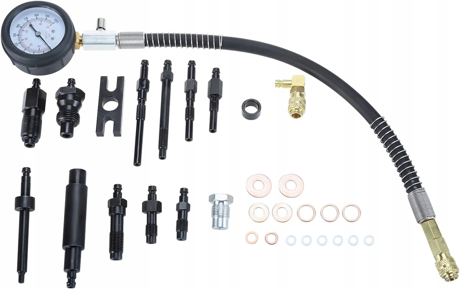 TESTER MIERNIK CIŚNIENIA SPRĘŻANIA KOMPRESJI DIESEL 0-70 BAR MAX 17el. EAN (GTIN) 5903738510061