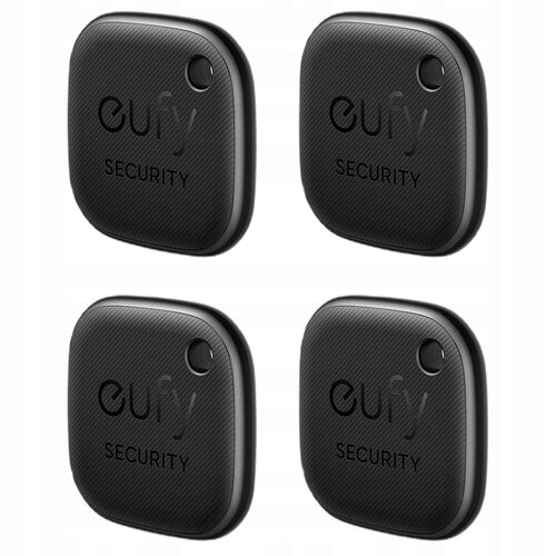 Lokalizator przedmiotów eufy SmartTracker z Alarmem, Czarny 4 szt.