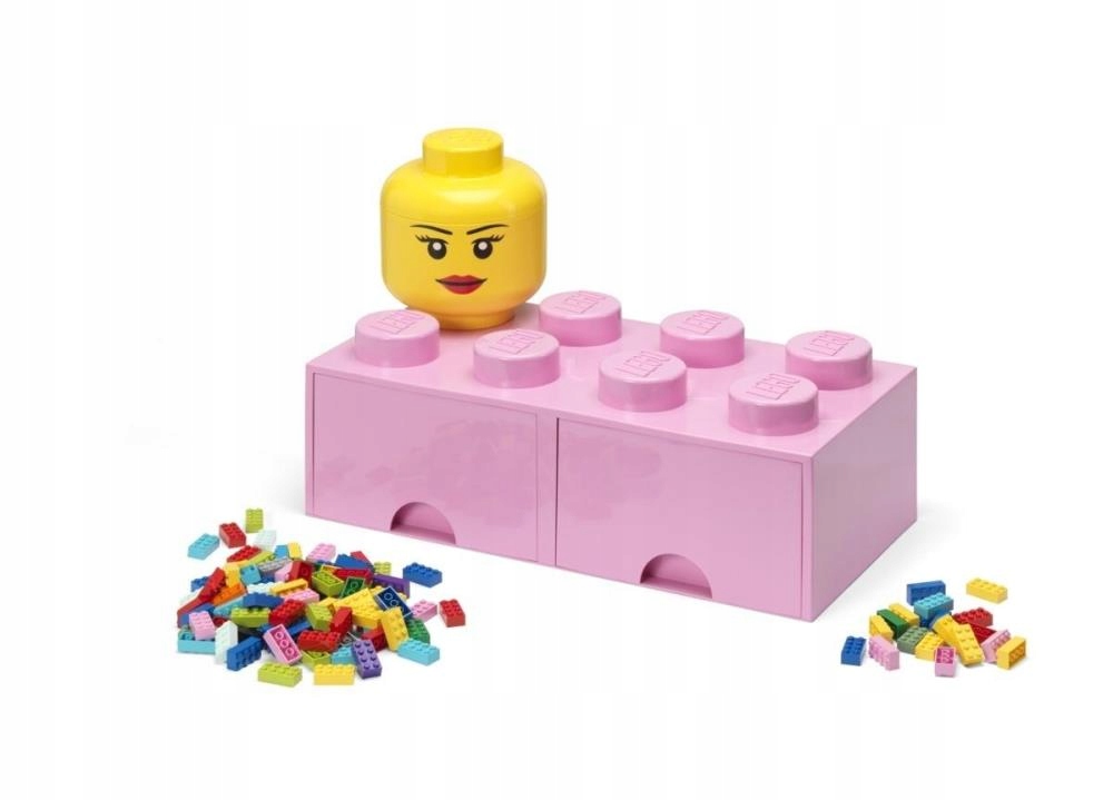 Lego (r) Kontejner Kostka Se Zásuvkami Osmička Růžová