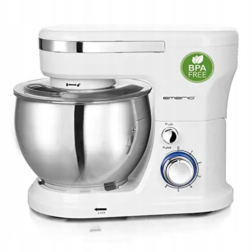 Uniwersalny Duży Robot kuchenny Emerio Planetarny 5L 1000W 6 Biegów z Misą