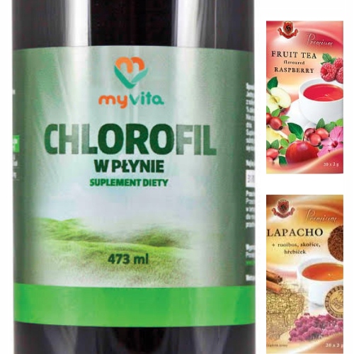 MyVita Chlorofil w płynie 473ml OCZYSZCZENIE MIĘTA Pojemność 473 ml