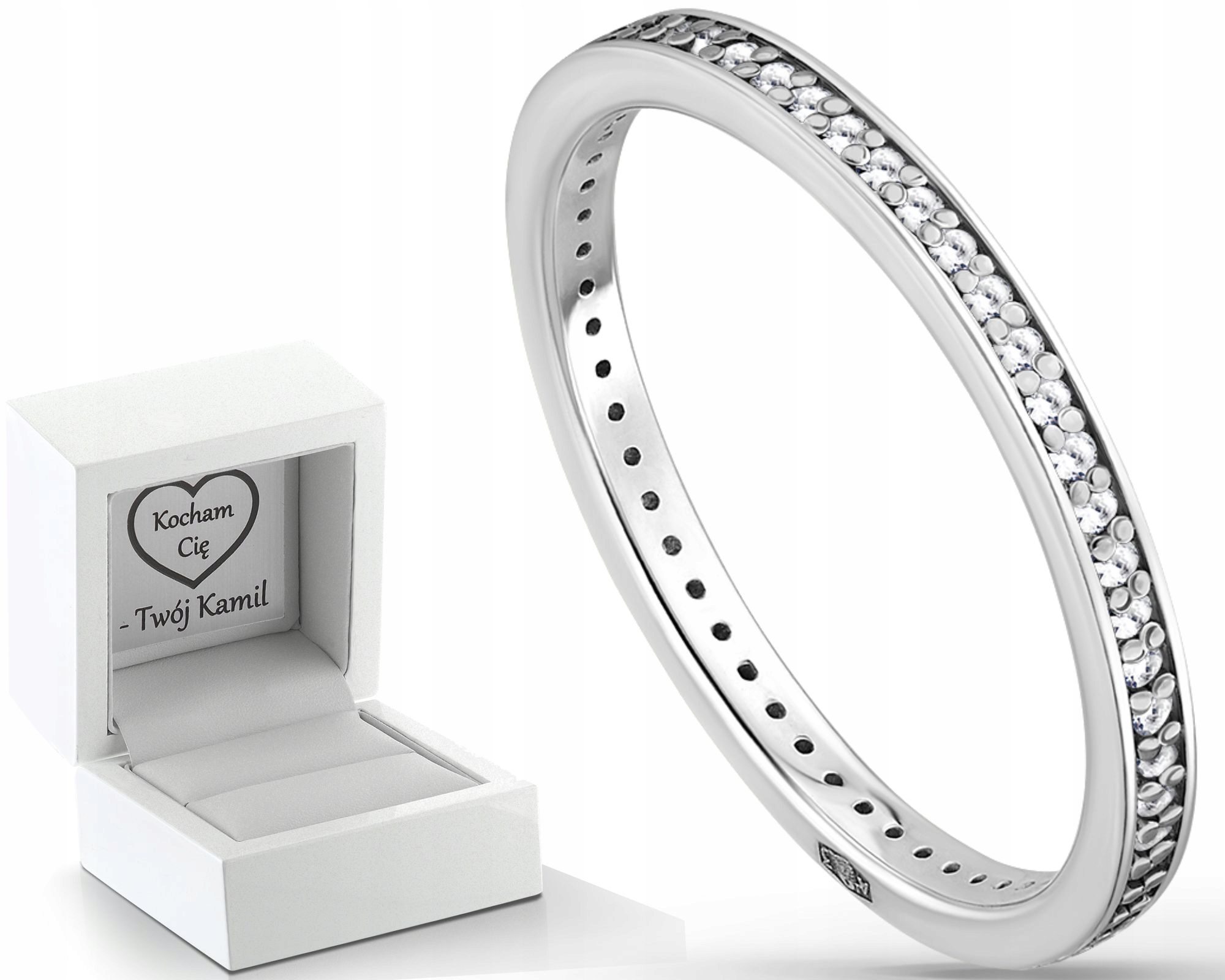 Bílé Zlato Snubní Prsten S Brilianty Kolem 585 Diamantů