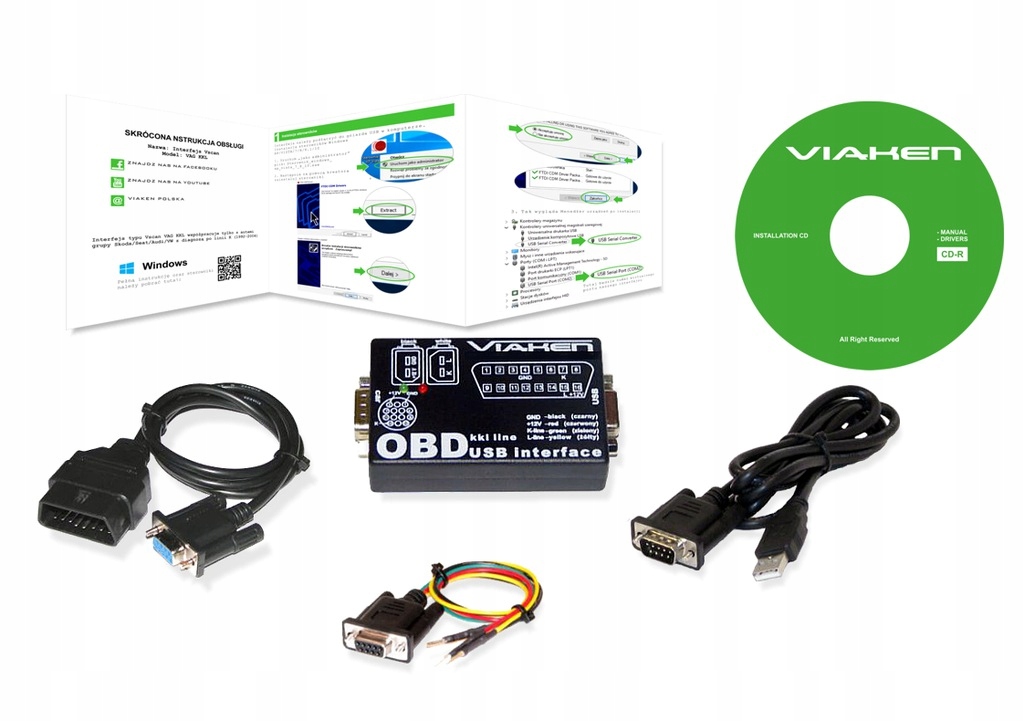

Interfejs Vag Usb Kkl OBD2 Piny