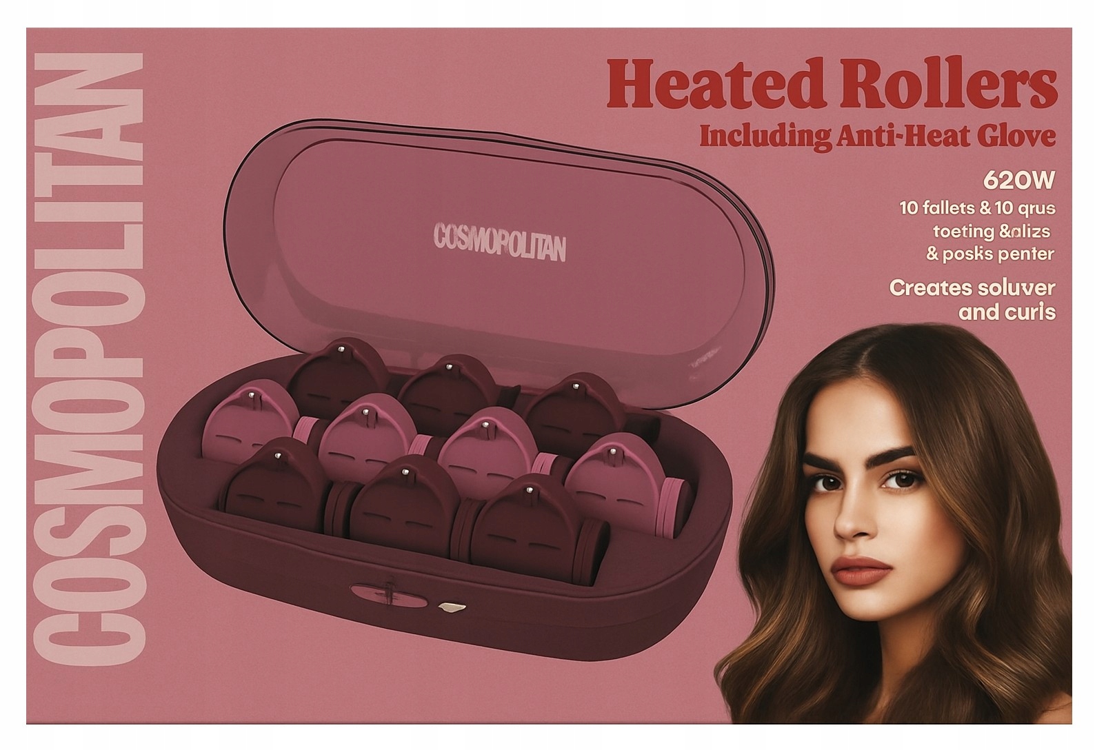 Termické válečky na vlasy Cosmopolitan jako dárek pro ženy Mikuláš