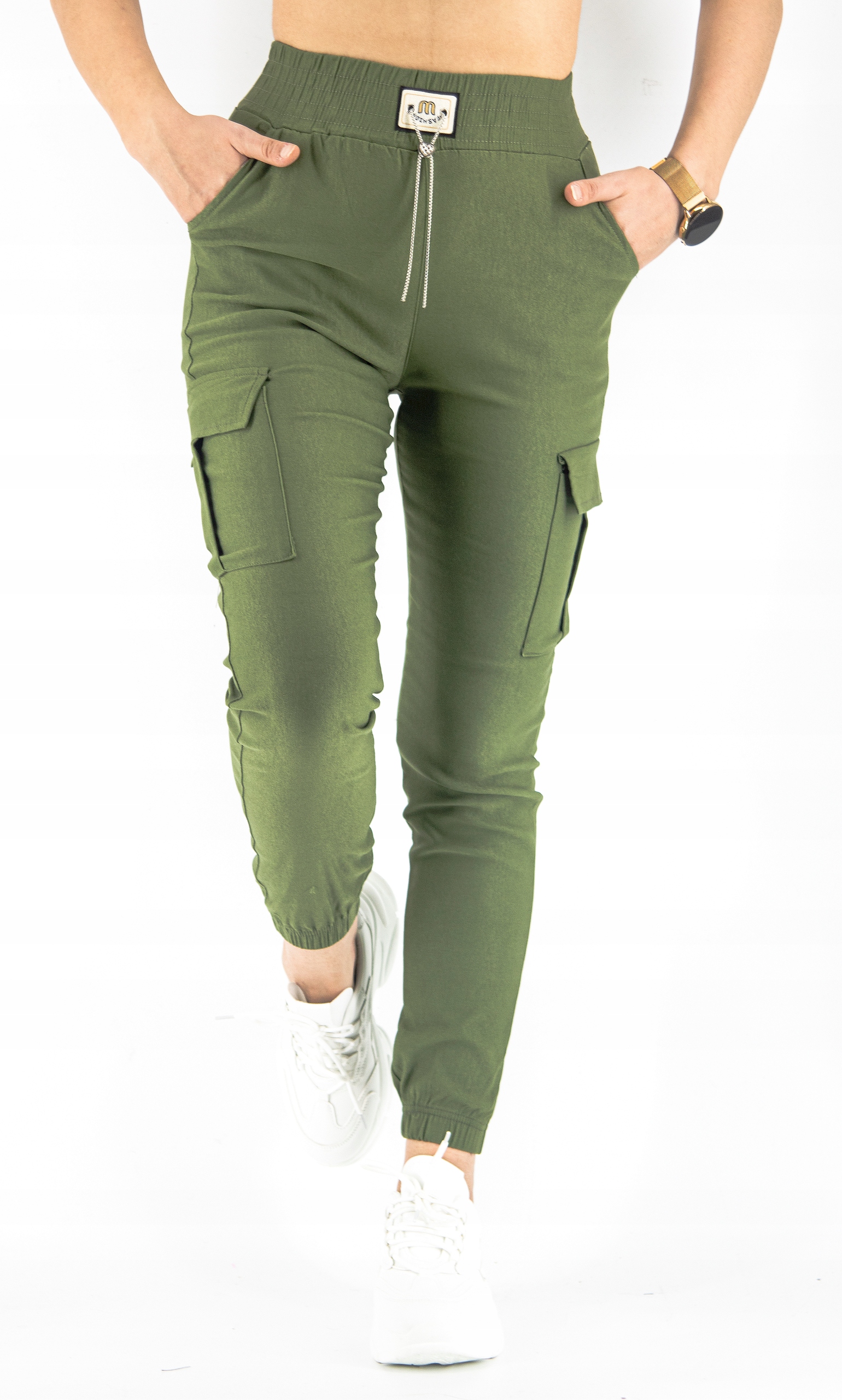 Spodnie Damskie ELASTYCZNE BOJÓWKI F882 Z r.M