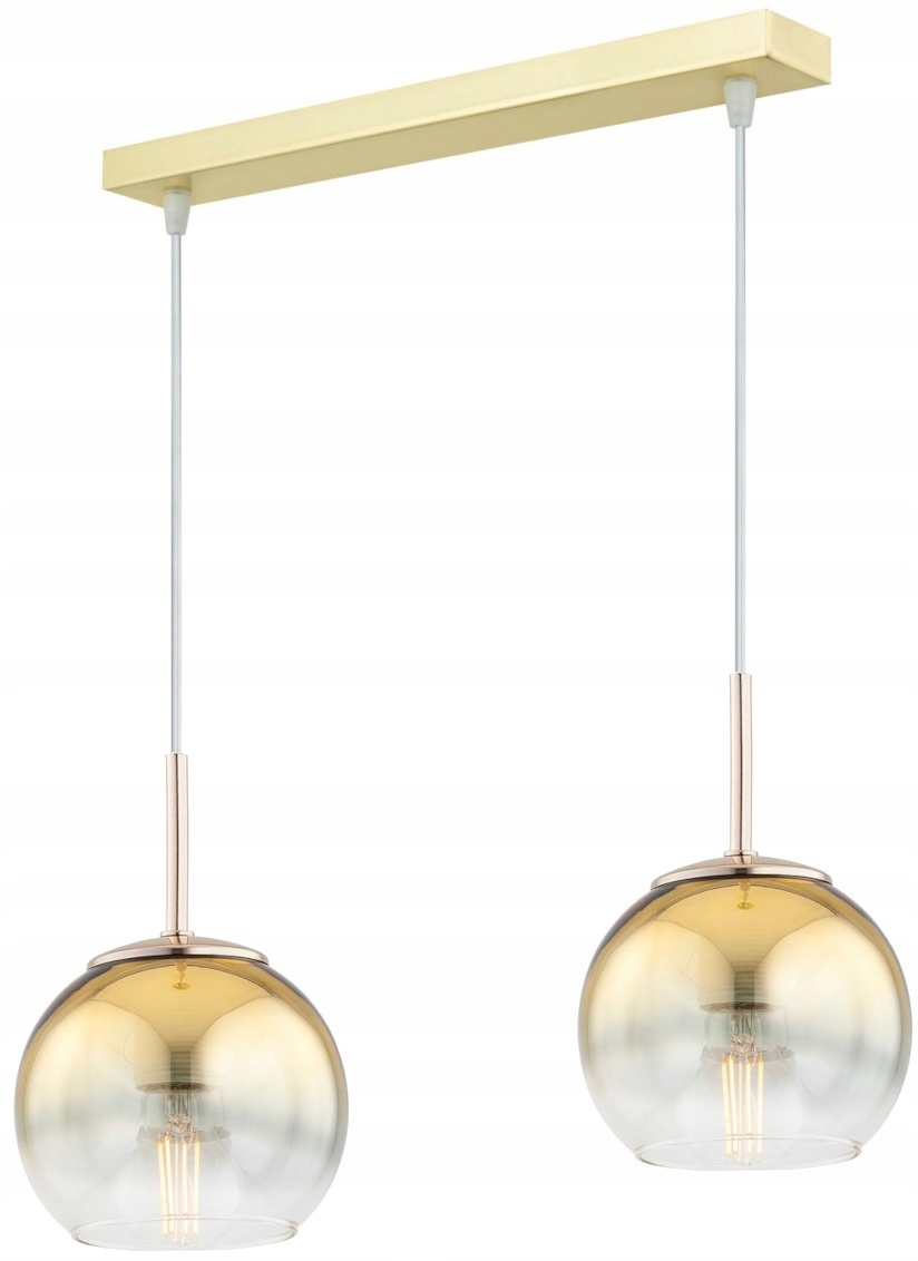 Lampa Wisząca Sufitowa Złota Żyrandol Kule Astra Led E27