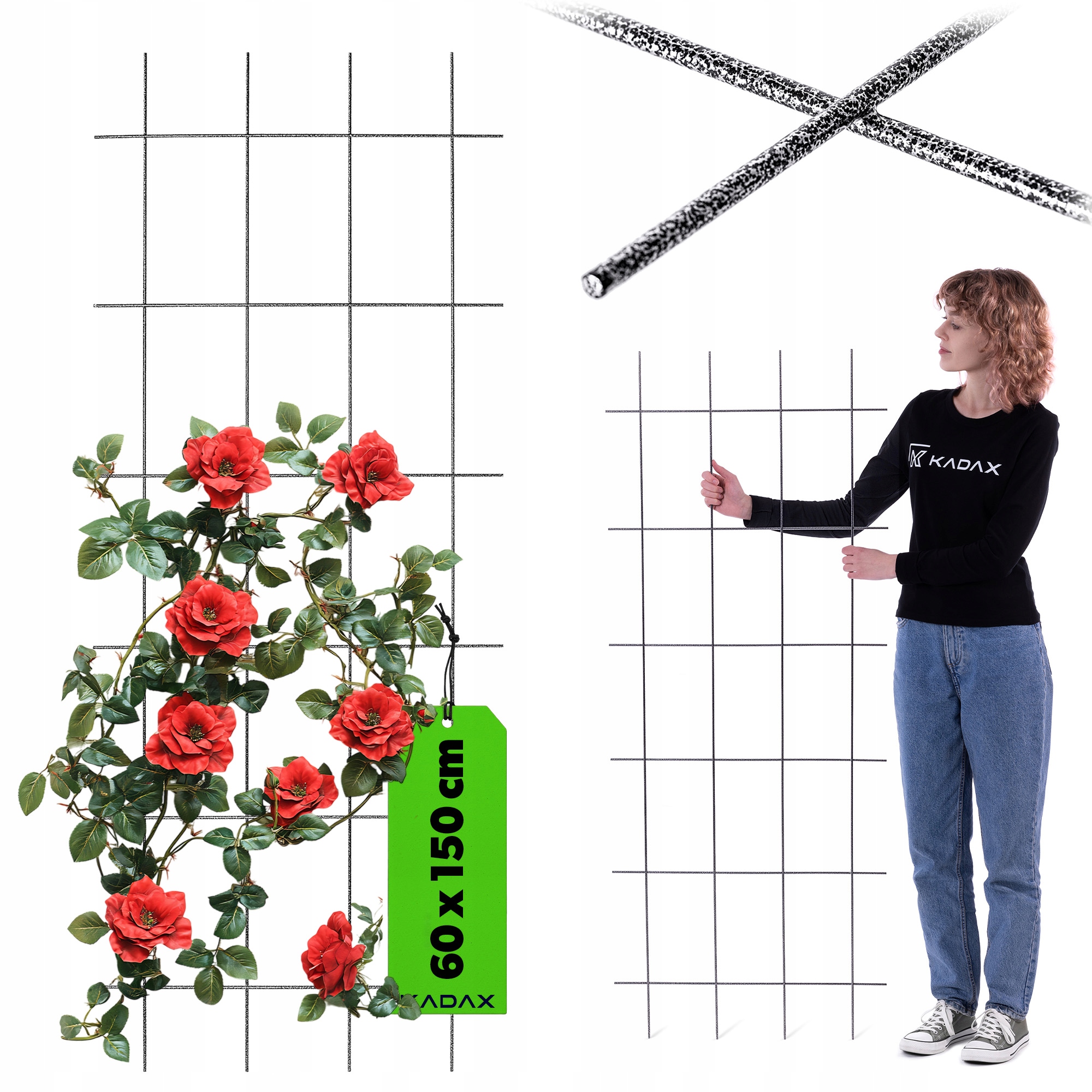 Цветочная лестница металлическая беседка растение поддержка Садовая решетка 60X150 см