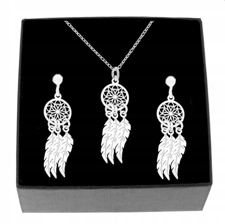 

Łapacz Snów Komplet 2W1 Srebro 925 Pudełko