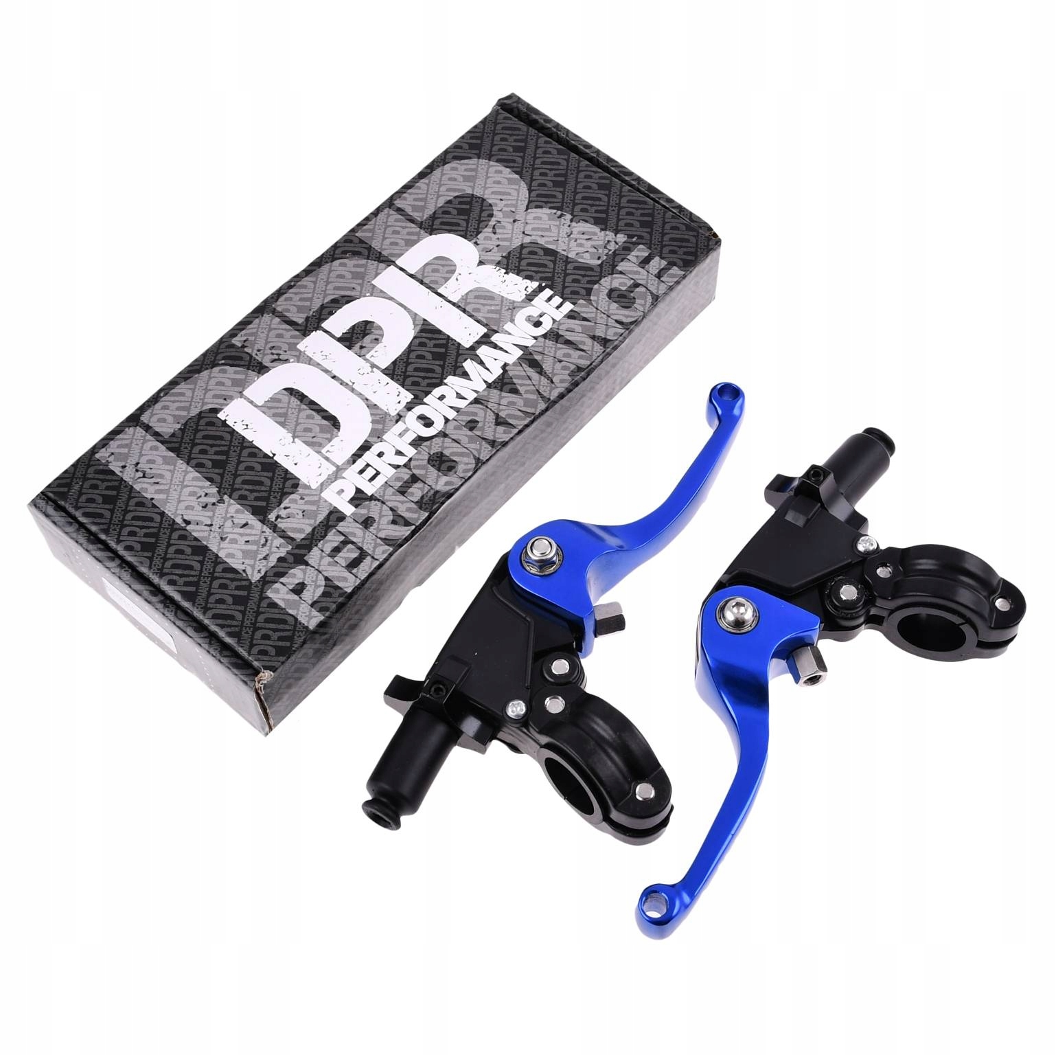 MF27945 - Рычаг тормоза сцепления хомуты синий Симсон