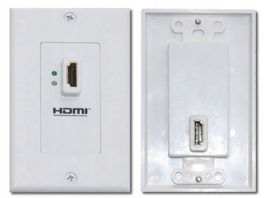 Hdmi zásuvka s podomítkovým zesilovačem