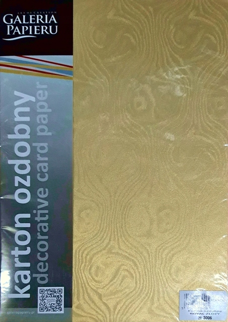 

Karton ozdobny Royal 250g Złoty 203006
