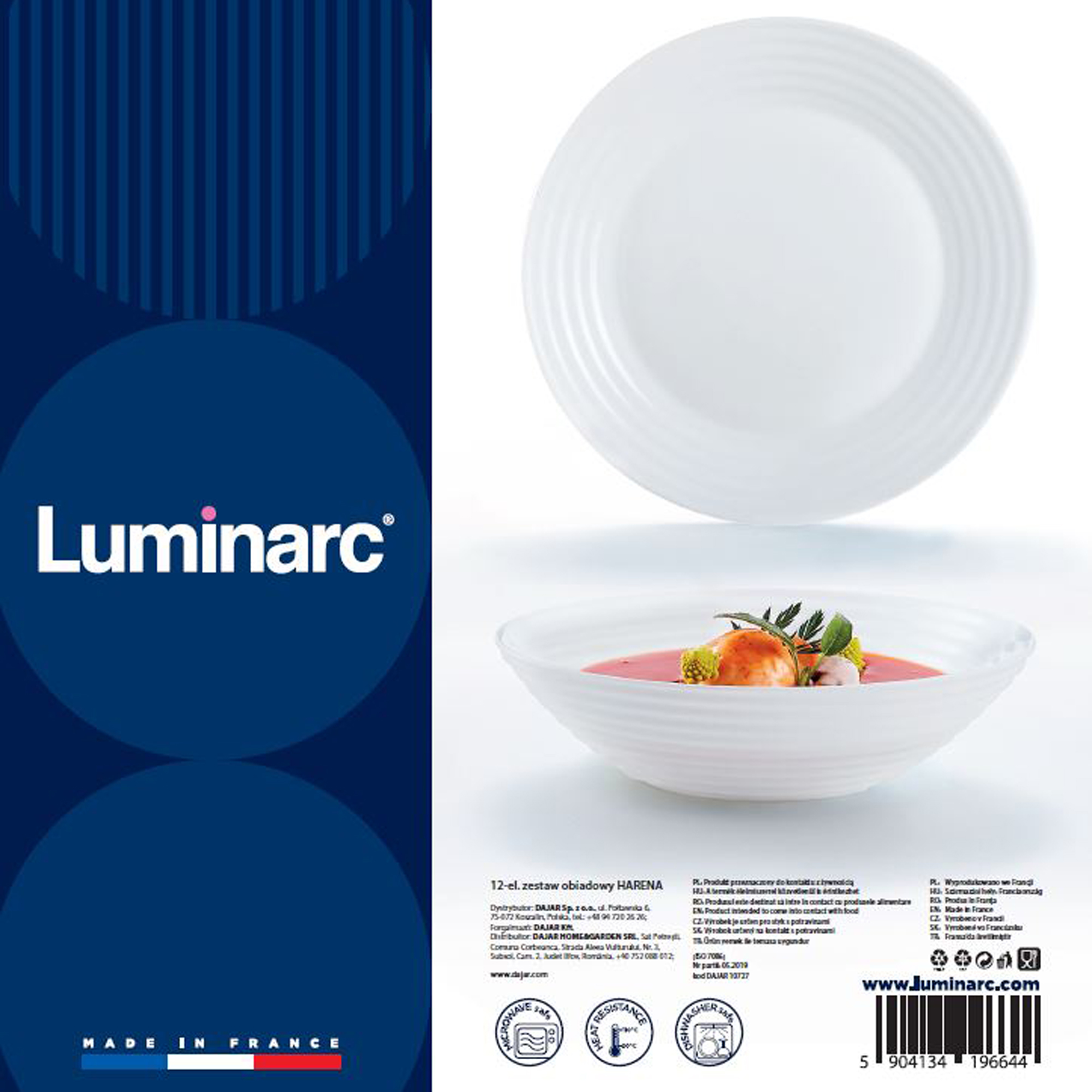 

10727 Luminarc Komplet Obiadowy Harena 12 Ele