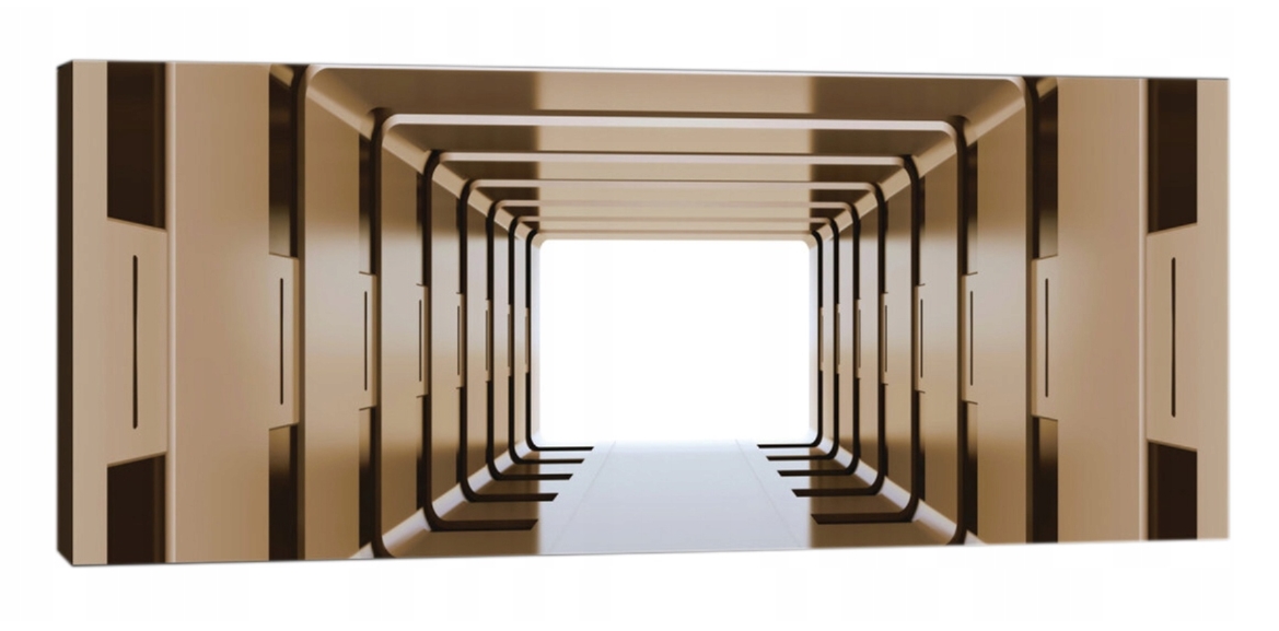 Obraz 145x45 Futurismus tunel perspektiva světlo prostor geometrie