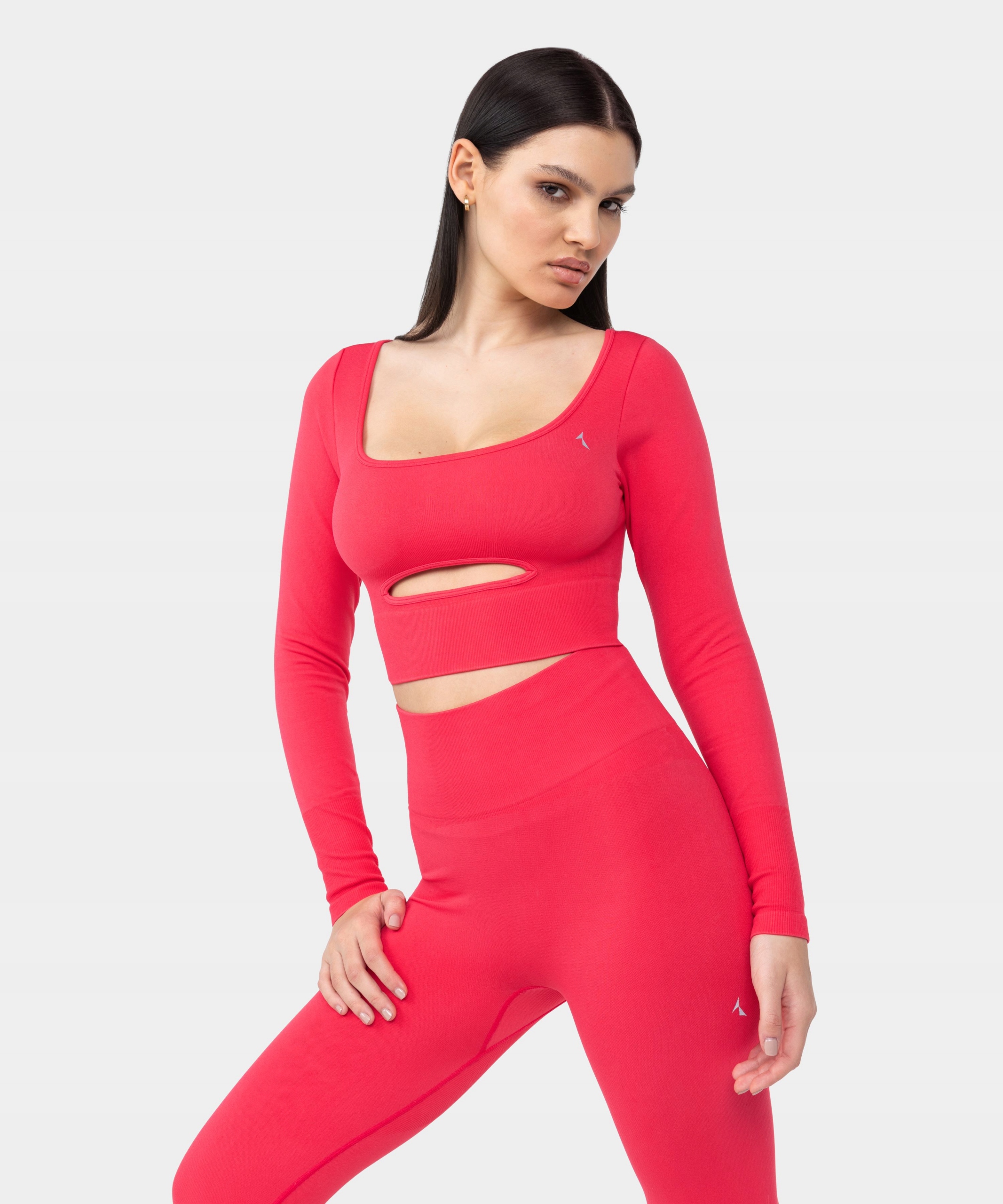 LEGGINSY GETRY RÓŻOWE MODELUJĄ SYLWETKĘ FITNESS - S Kolekcja Dopamine Buzz