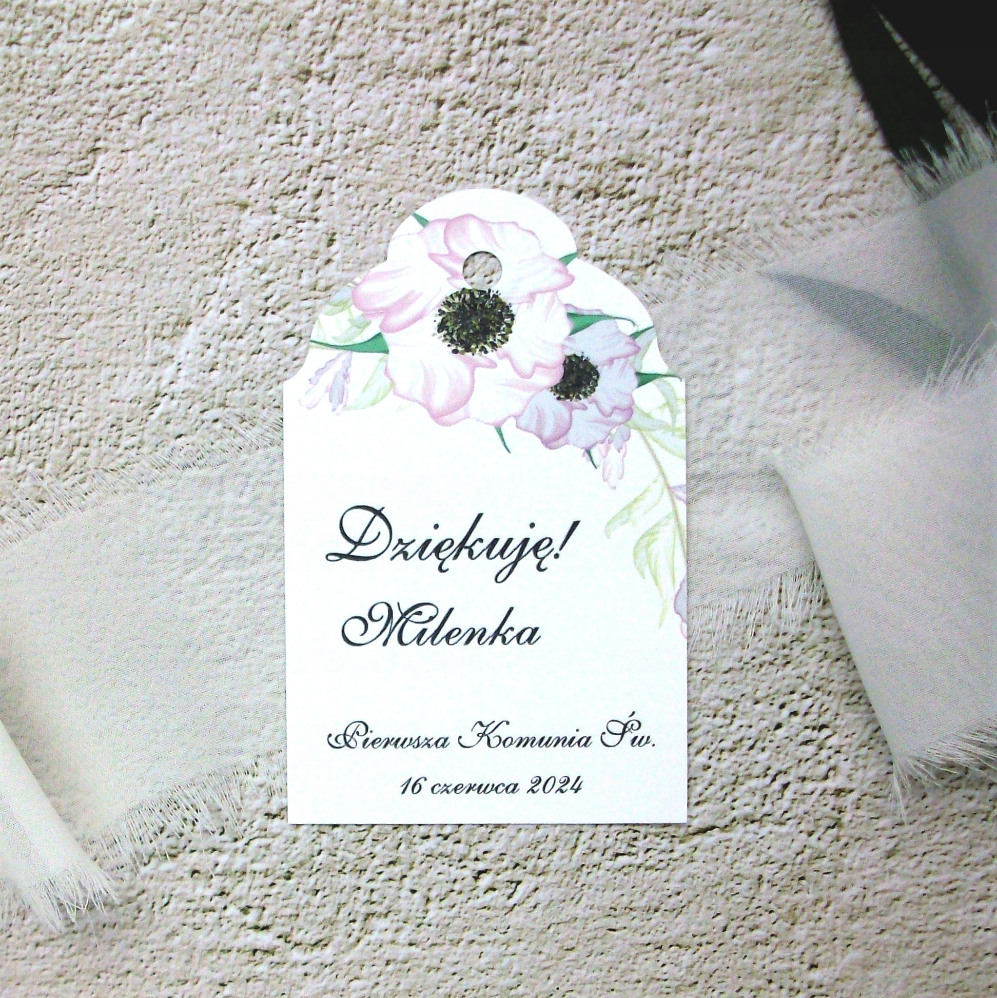 pera KOMUNIA | BILECIKI UPOMINKI DLA GOŚCI 10 sztuk Okazje komunia
