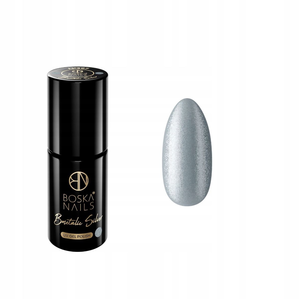 

Lakier hybrydowy Boska Nails BMetalic Silver no397