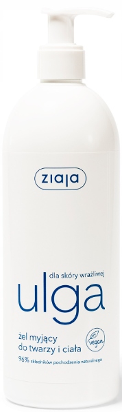 ZIAJA ULGA żel myjący do twarzy i ciała 400 ml
