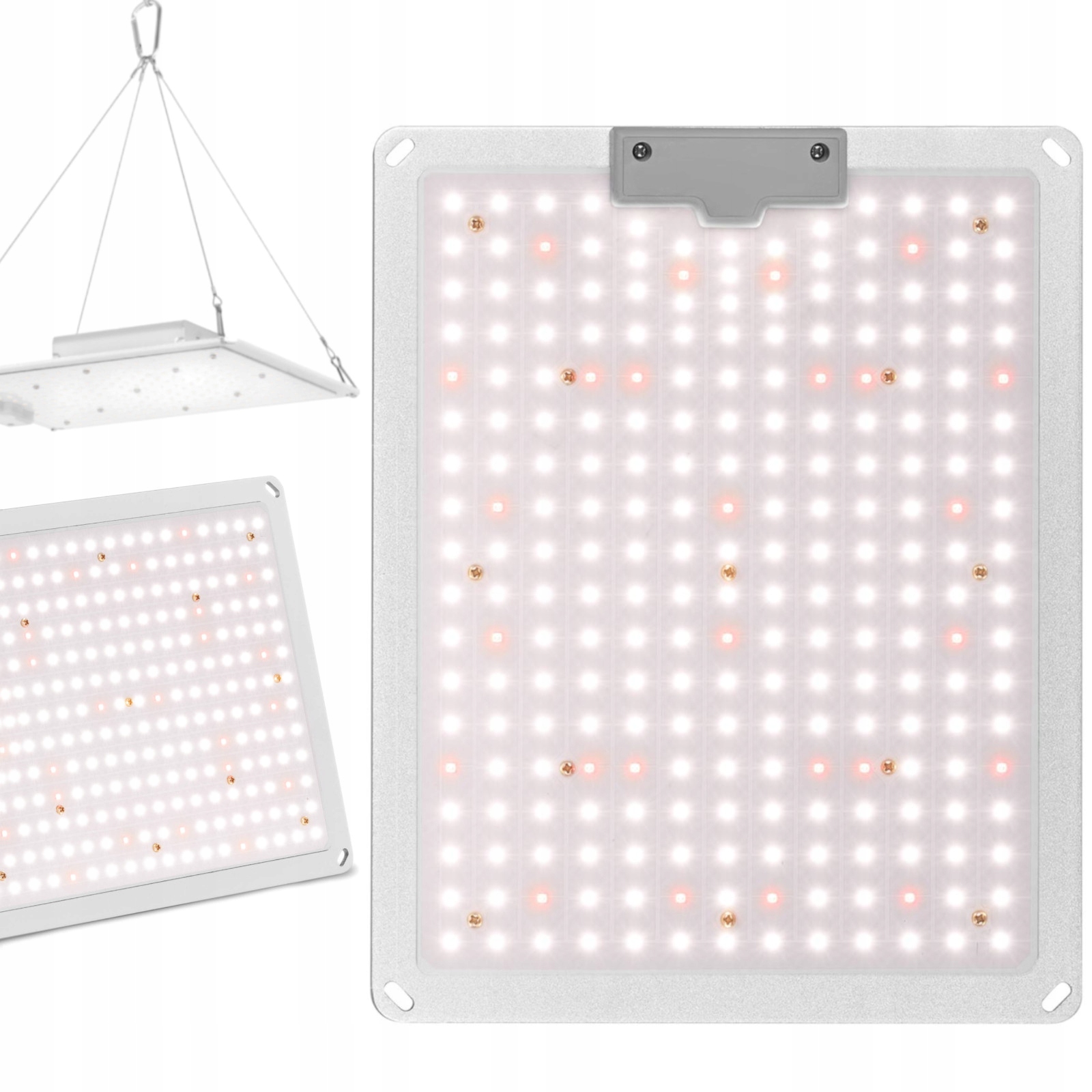 Lampa pro pěstování rostlin plné spektrum 30x24 cm 234 Led diody 110 W stříbrná