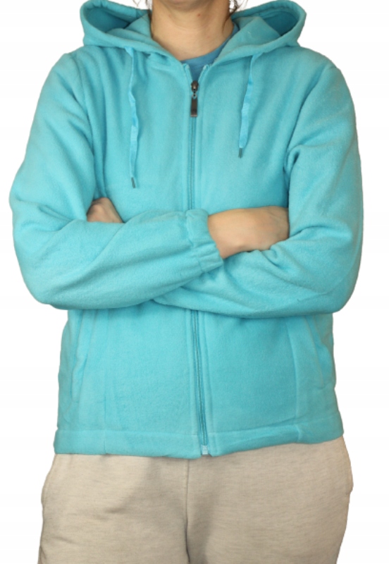 BLUZA * POLAROWA * Z KAPTUREM * DAMSKA * POLAR * MIX KOLOR XL Rozmiar XL