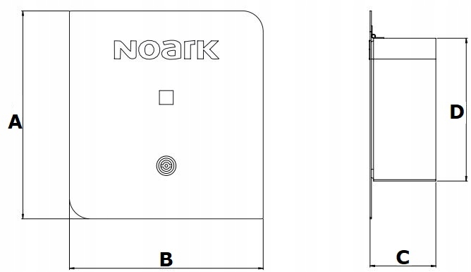 NOARK ŁADOWARKA STACJA NAŚCIENNA TYPE 2 17kW 5m Napięcie 400 V