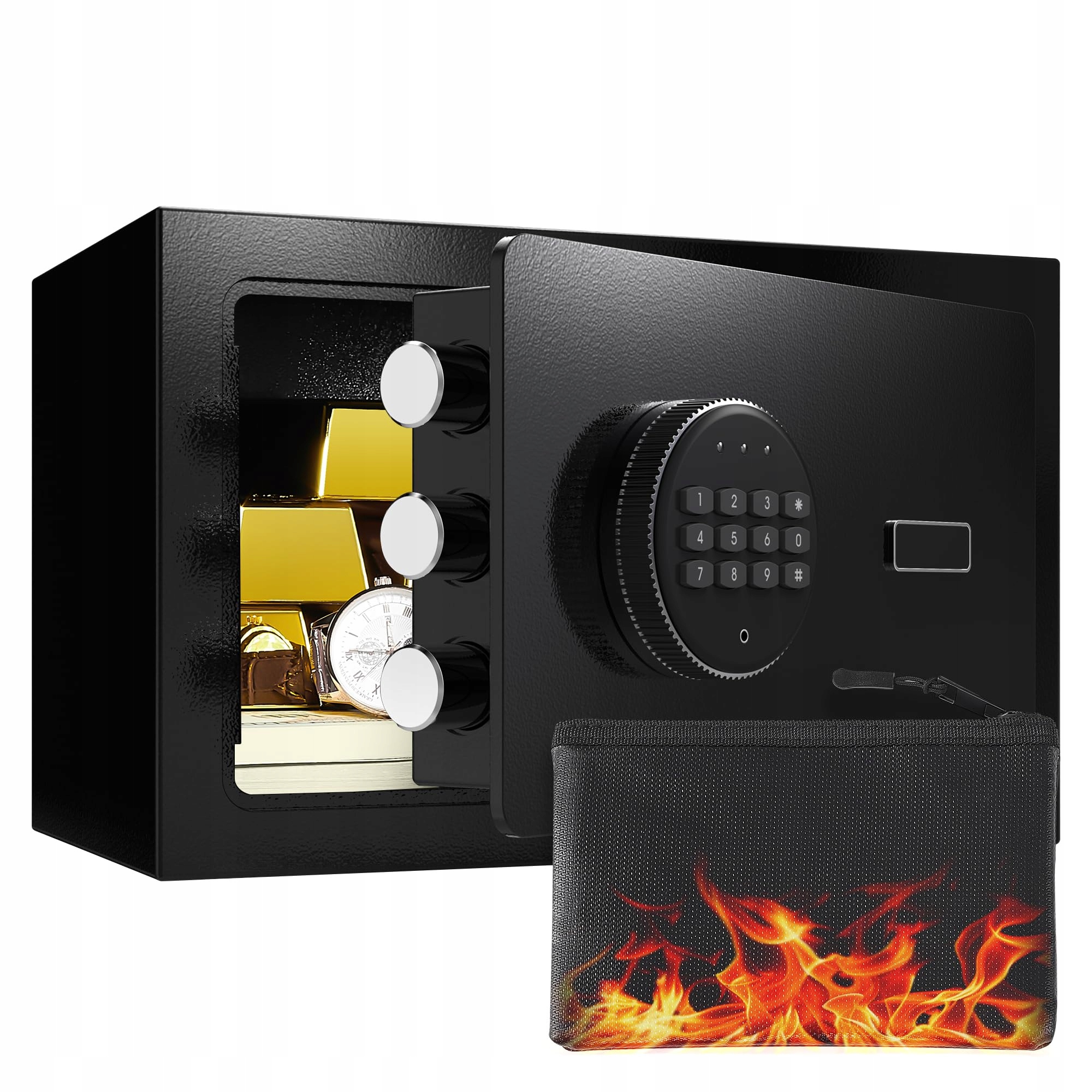 Domowy Inteligentny Sejf Z Zamkiem Elektronicznym Kasa Pancerna Hasło