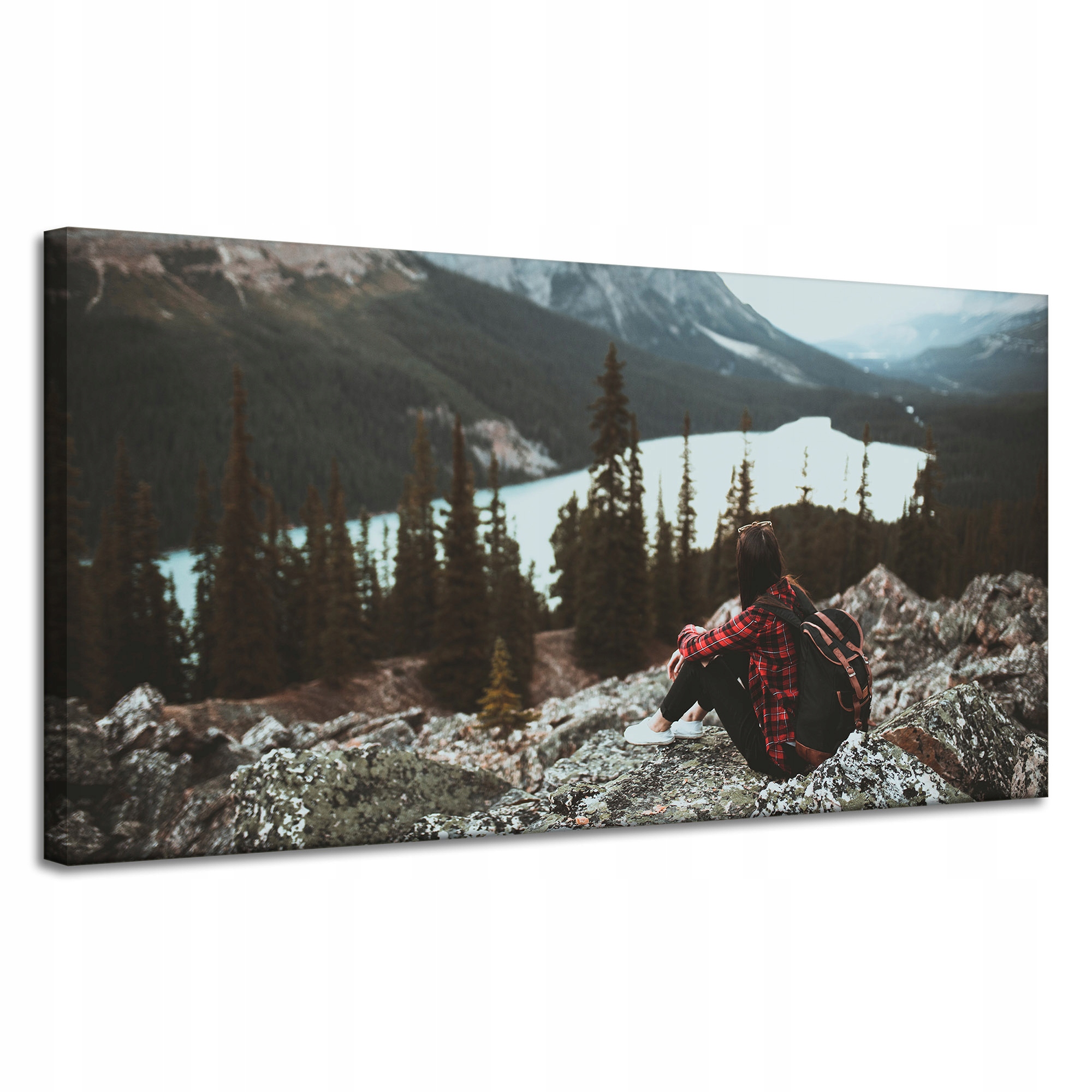 Obraz na plátně Lidé Hory Žena na stezce 120x60