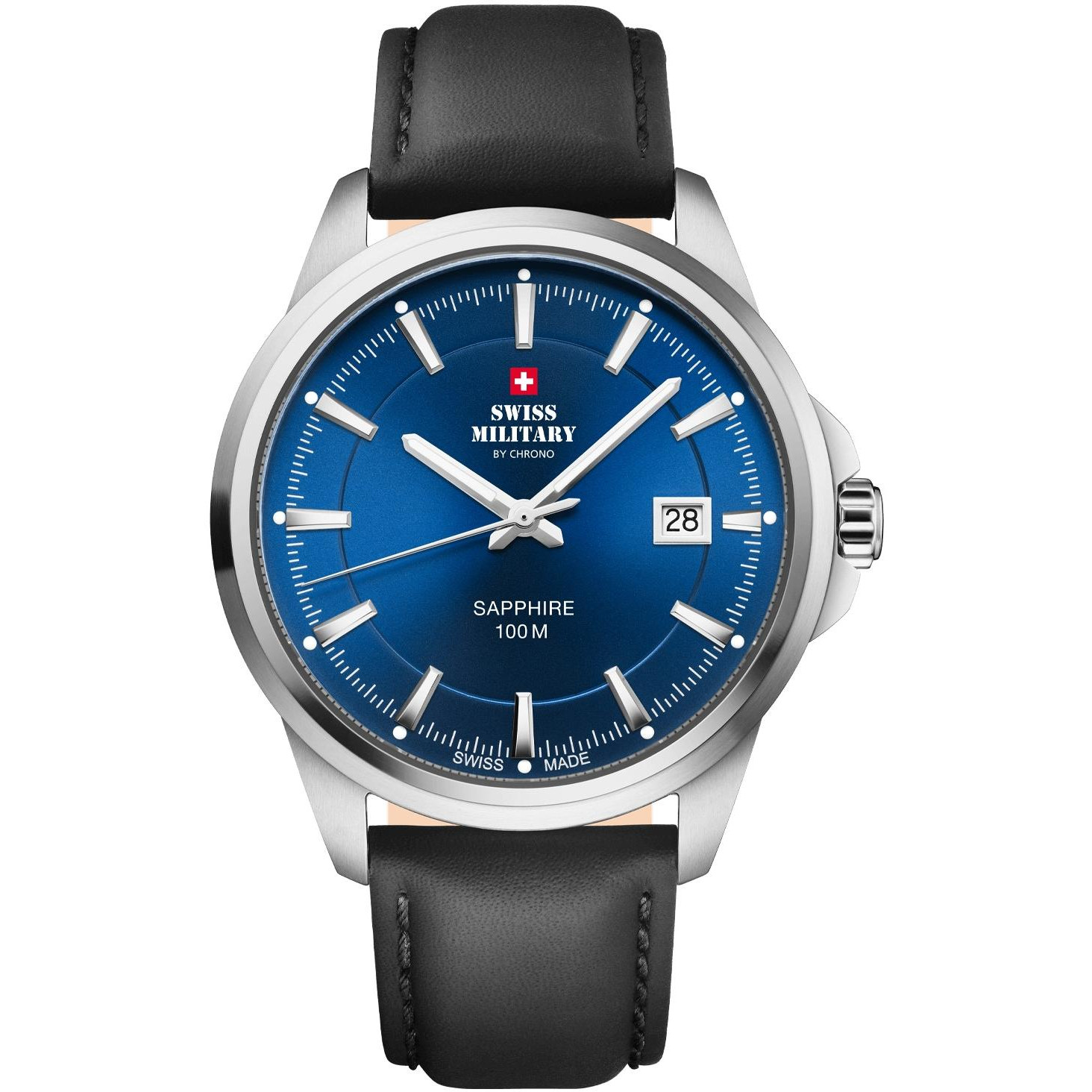 Pánské Hodinky Swiss Military by Chrono SM34104.10 černý pásek