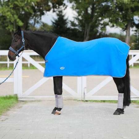 Derka Polarowa Osuszająca Niebieska Dla Konia 155 Potreningowa
