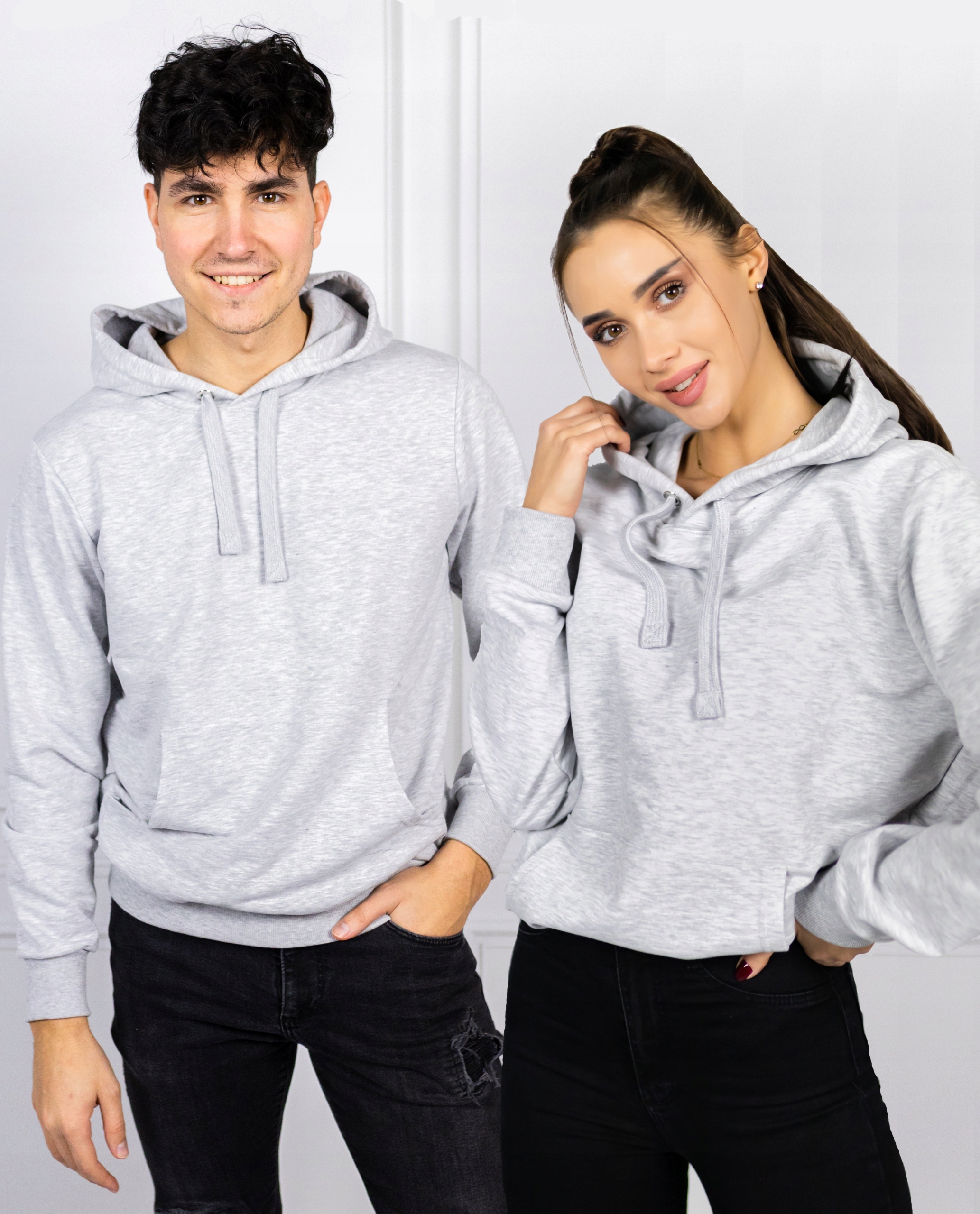 Mikina S Kapucí Kuba Šedý Melír 3XL