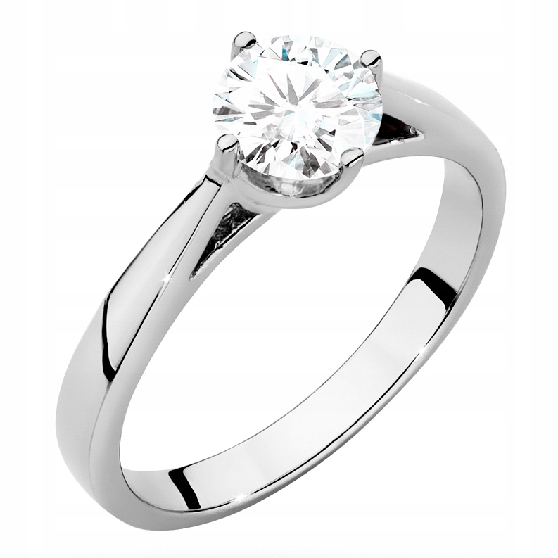 Zlatý Prstýnek pr. 585 s Briliantem 0,70 ct 14k