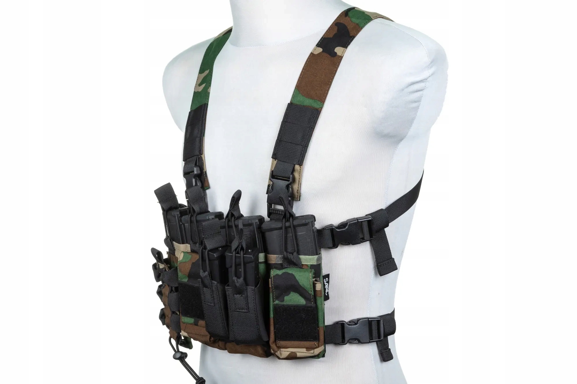 Taktická vesta typu Chest Rig Specna Arms Tactical Adaptive Woodland