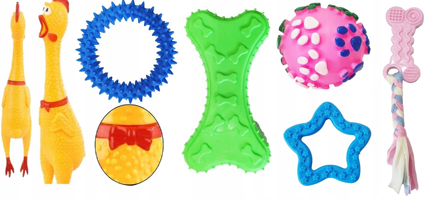 

Zestaw zabawek dla psa szczeniaka 6 szt