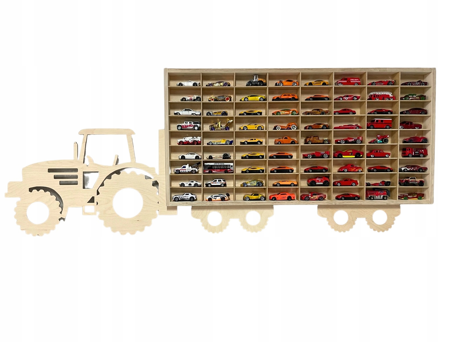 

drewno półka Traktor 72 resoraki hot Wheels Regał