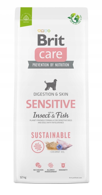 Brit Care Dog Sustainable Sensitive fish and insect, 12kg