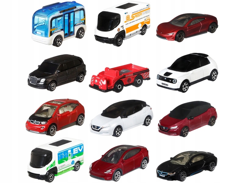 

Zestaw samochodów Matchbox Mbx Electric HGW60