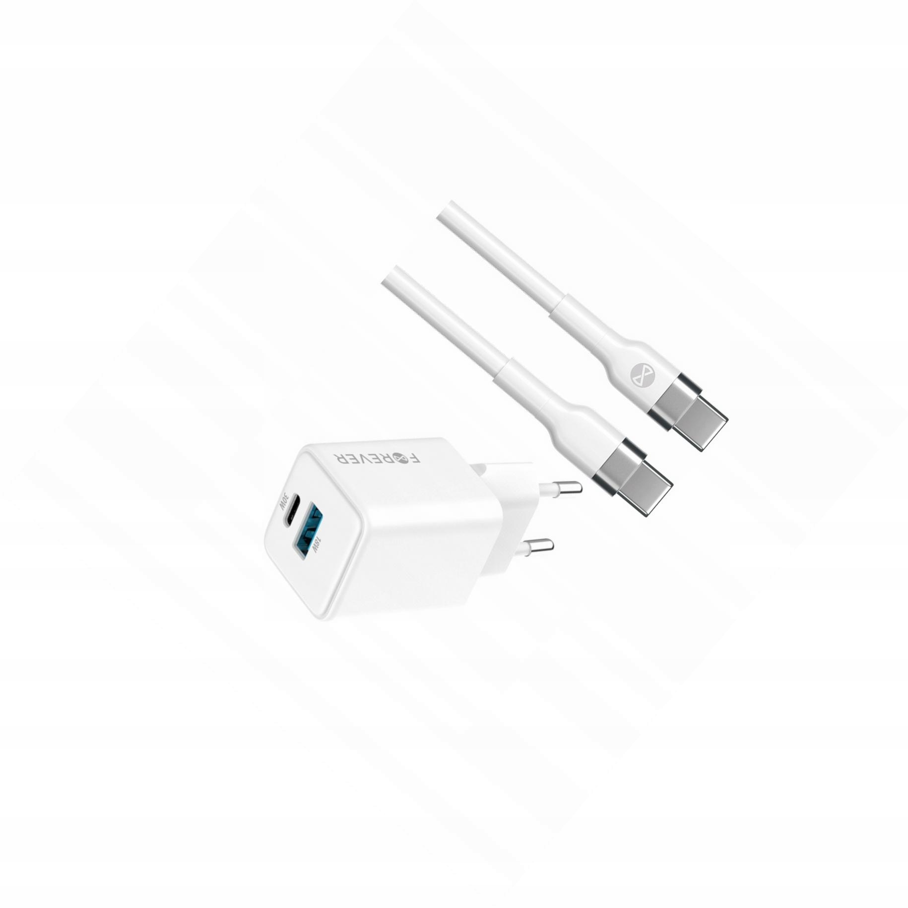 Szybka ładowarka GaN 30W Usb i Usb-c z kablem do Xiaomi Mi 10T Pro