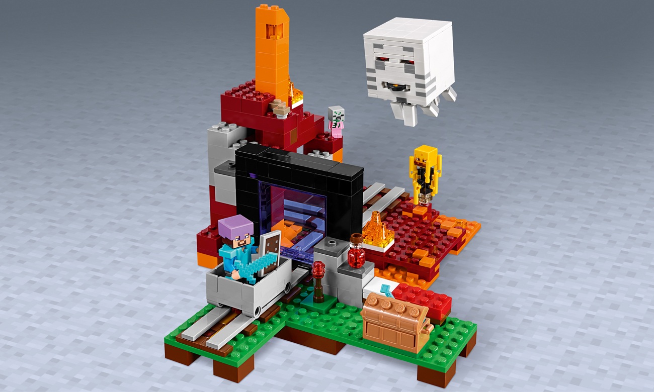 LEGO MINECRAFT 21143 PORTAL DO NETHERU KLOCKI Wiek dziecka 8 lat +