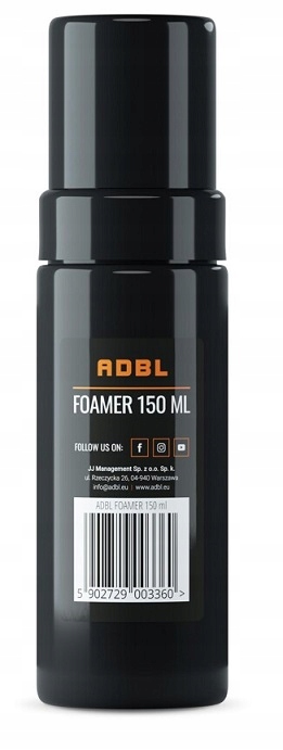 

Adbl Foamer pianowniczka Butelka spieniająca 150ml