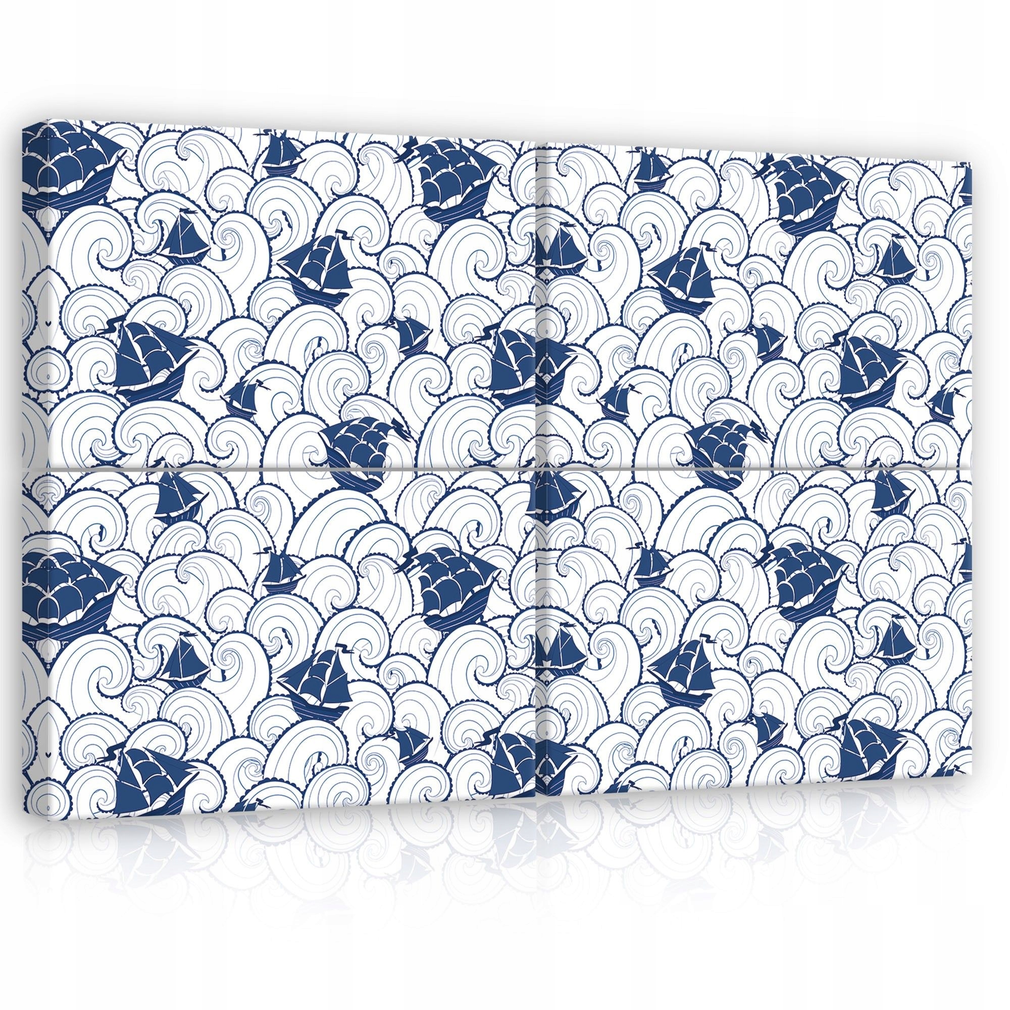 Obraz 120x80 modulárny triptych bez rámu námorný plachetnice morské vlny